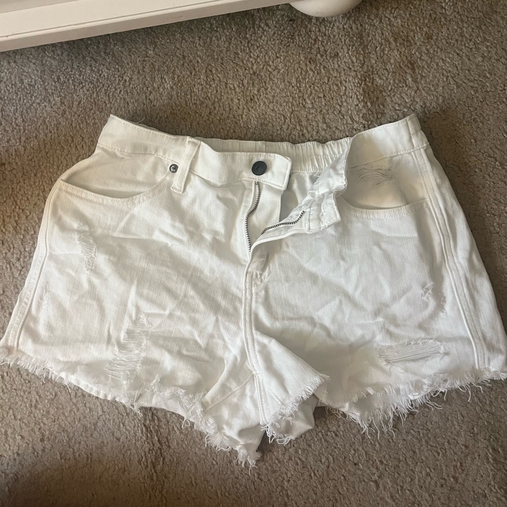 White Aerie Jean shorts